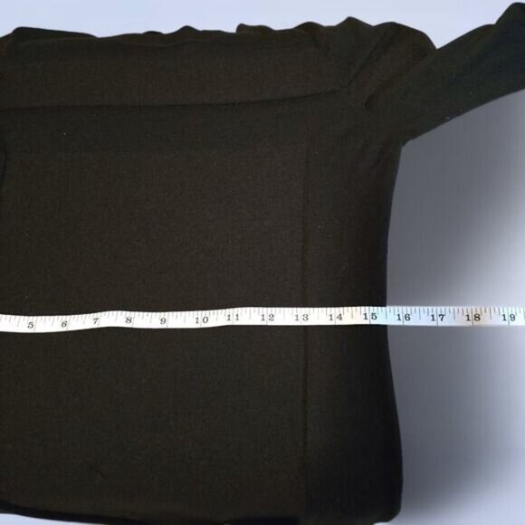 Black Goat Cashmere | Cashmere Silk Blend Long Sleeve Black Dress - Size Large - Picture 8 of 9